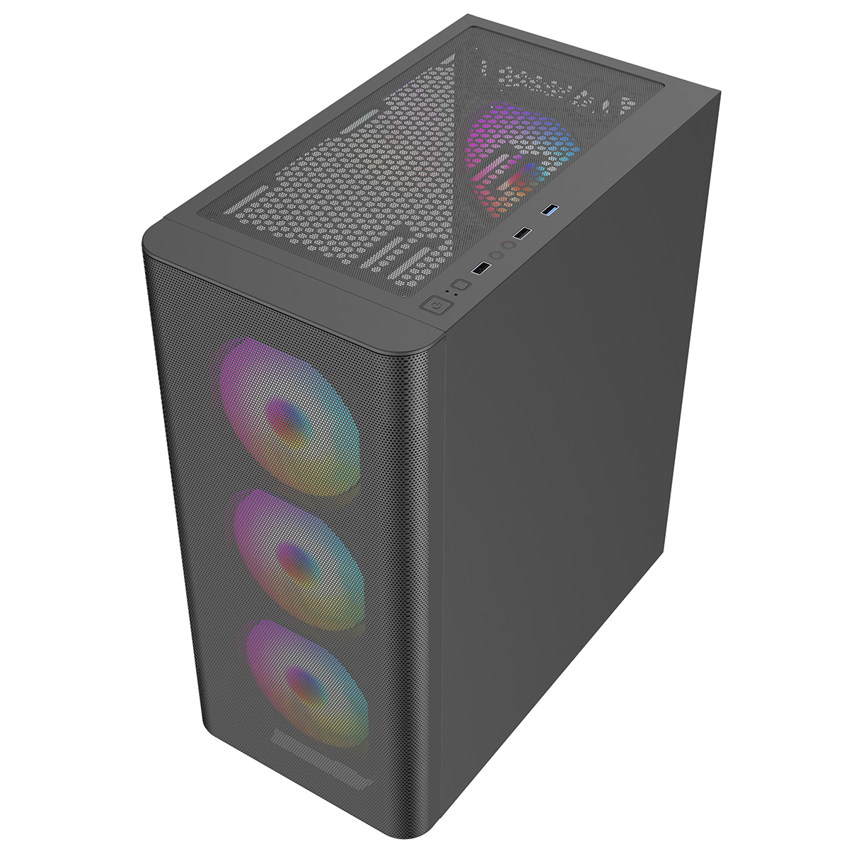Frisby FC-9385G 550W 4x12cm RGB Fanlı Mesh Mid Tower Oyuncu Kasası