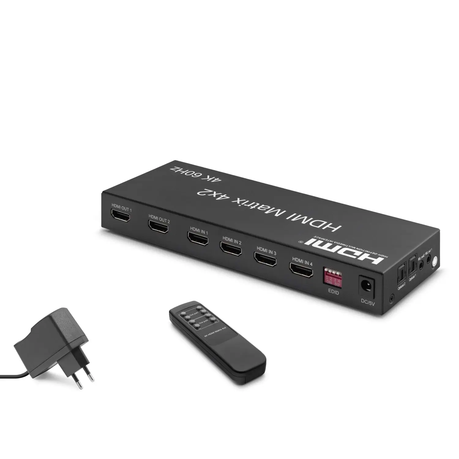 Hadron HDX1334 4 Port Giriş 2 Port Çıkış 4K Matrix Switch HDMı Görüntü Çoklayıcı