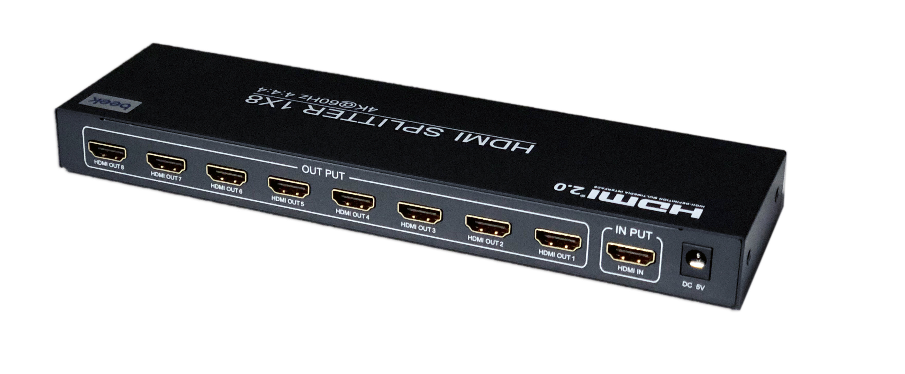Beek BS-VSP-HA08UH-LT 1 Port Giriş 8 Port Çıkışlı 1.4 1080P 60Hz 4K 30HZ HDMI Switch