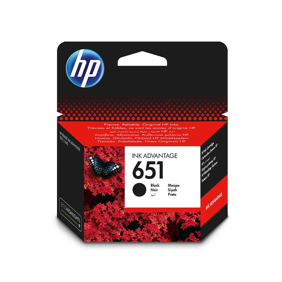 Hp C2P10AE 651 600 Sayfalık Siyah Orijinal Inkjet Kartuş