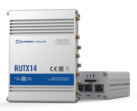 Teltonika TE-RUTX14 4G LTE CAT12 Endüstriyel Hücresel Router
