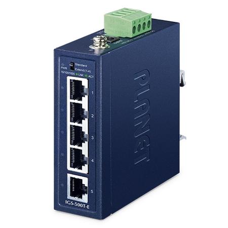Planet PL-IGS-500T-E 5 Port Gigabit Compact Endüstriyel Switch