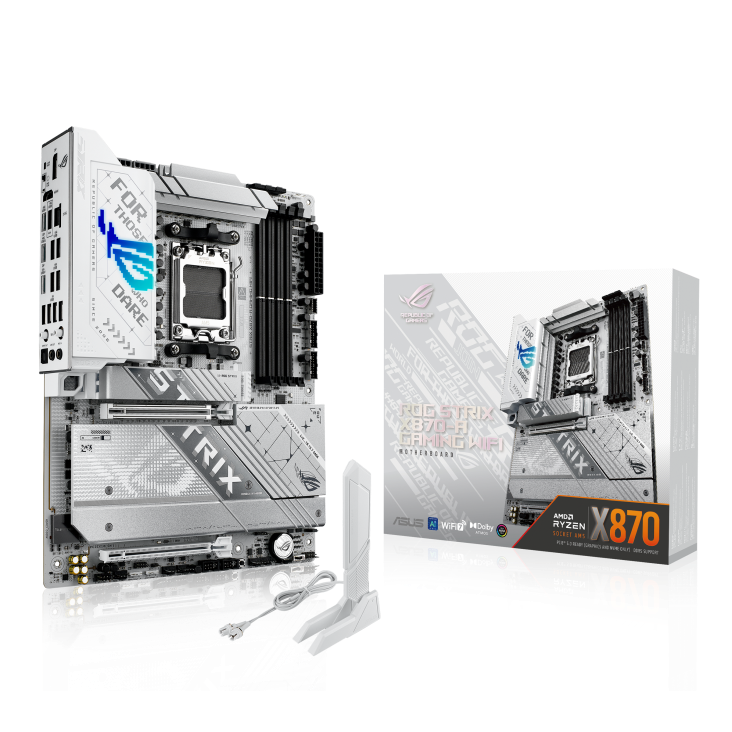 Asus ROG STRIX X870-A GAMING WIFI Sc-AM5 X870 DDR5 8000MHz 4xM2 WIFI7 5Gbit ATX AMD Anakart