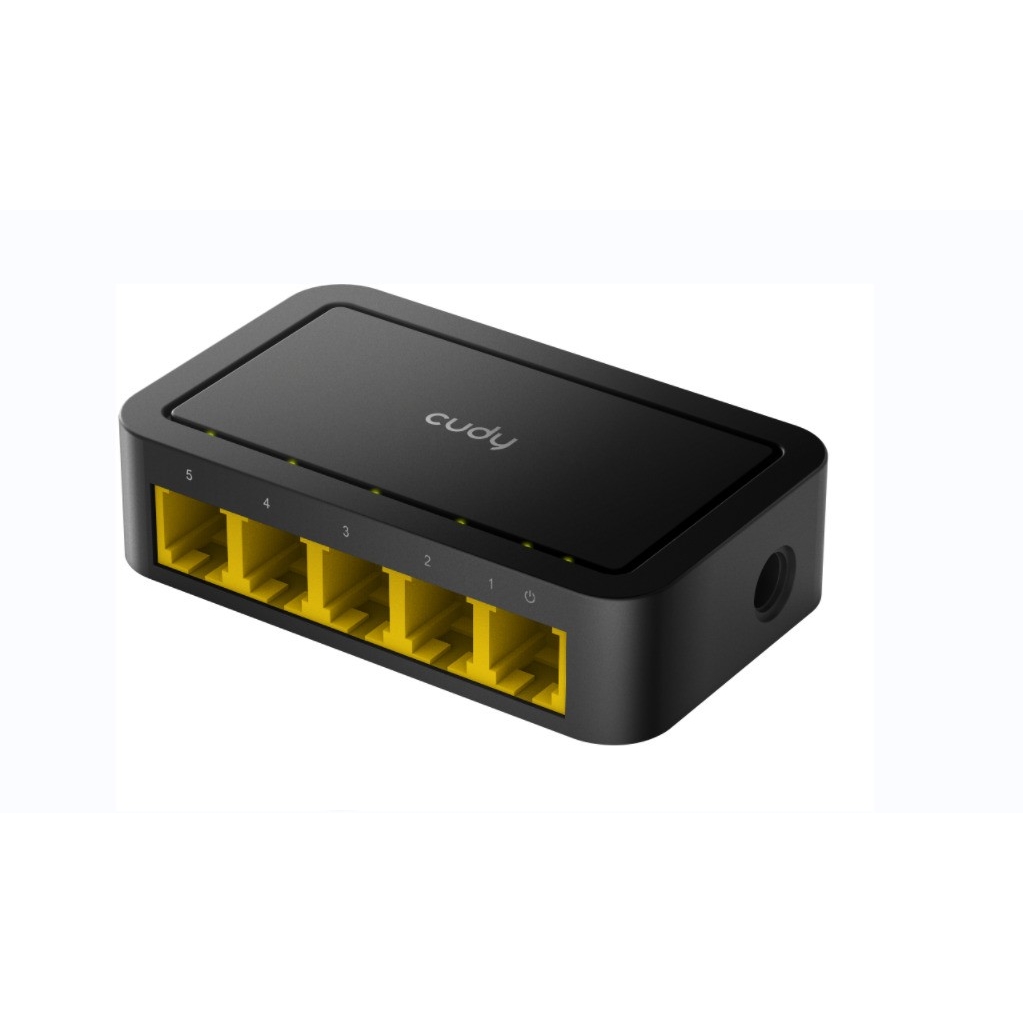 Cudy FS105D 5 Port 100Mbps Plastik Kasa Masa Üstü Ethernet Switch