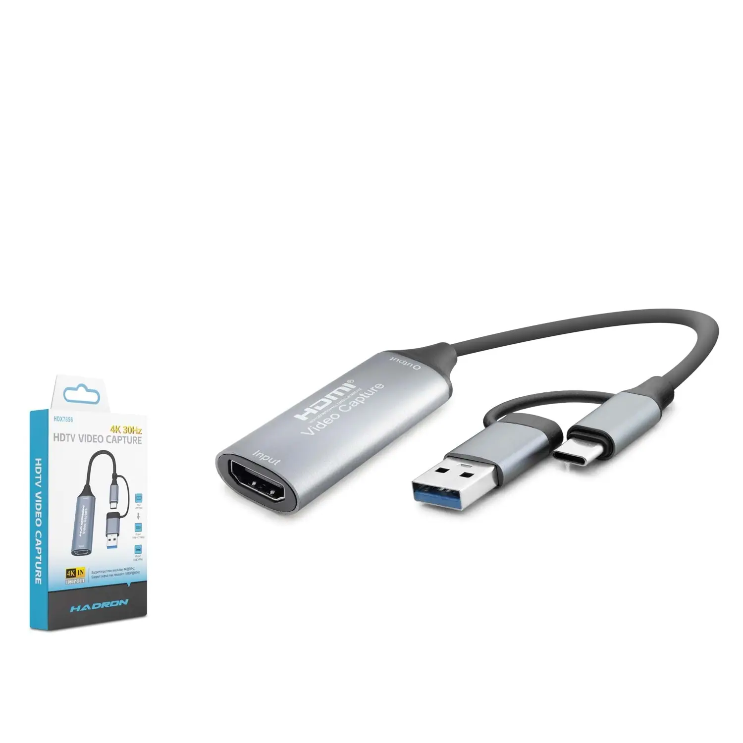Hadron HDX7856 USB Type C USB 3.0 to HDMI 4K 30Hz Usb Ekran Kartı Adaptörü