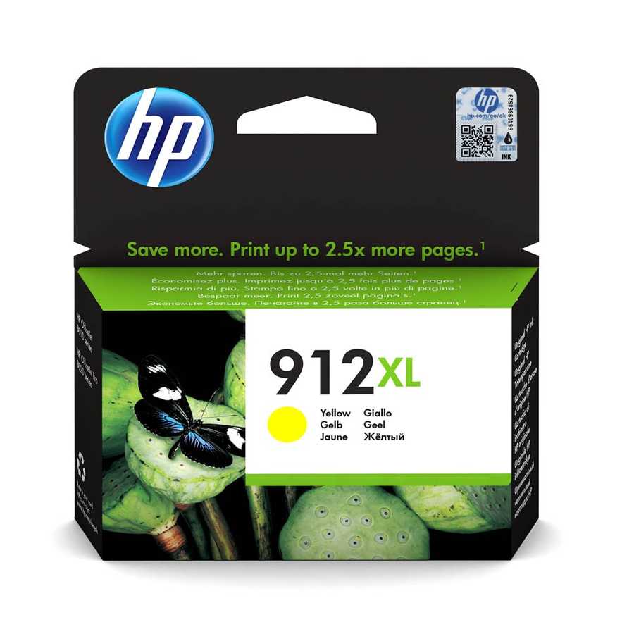 Hp 3YL83AE 912XL 825 Sayfalık Yüksek Kapasiteli Sarı Orijinal Inkjet Kartuş