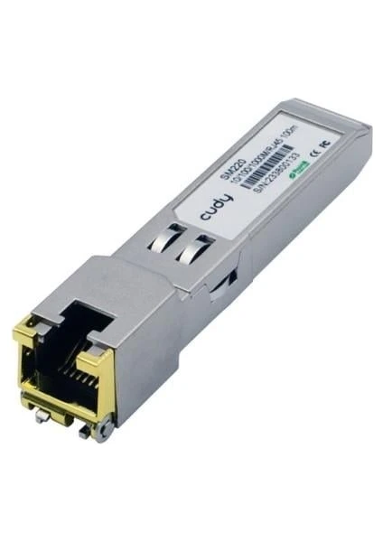 Cudy SM220 SFP-T 1 Port 2.5Gbit RJ45 SFP-T Bakır Gbic SFp Modül