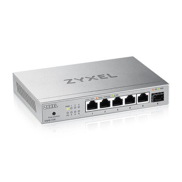 Zyxel XMG-105-ZZ0101F 5 Port 2.5 Gbit 1 Port SFP Metal Kasa Masaüstü Ethernet Switch