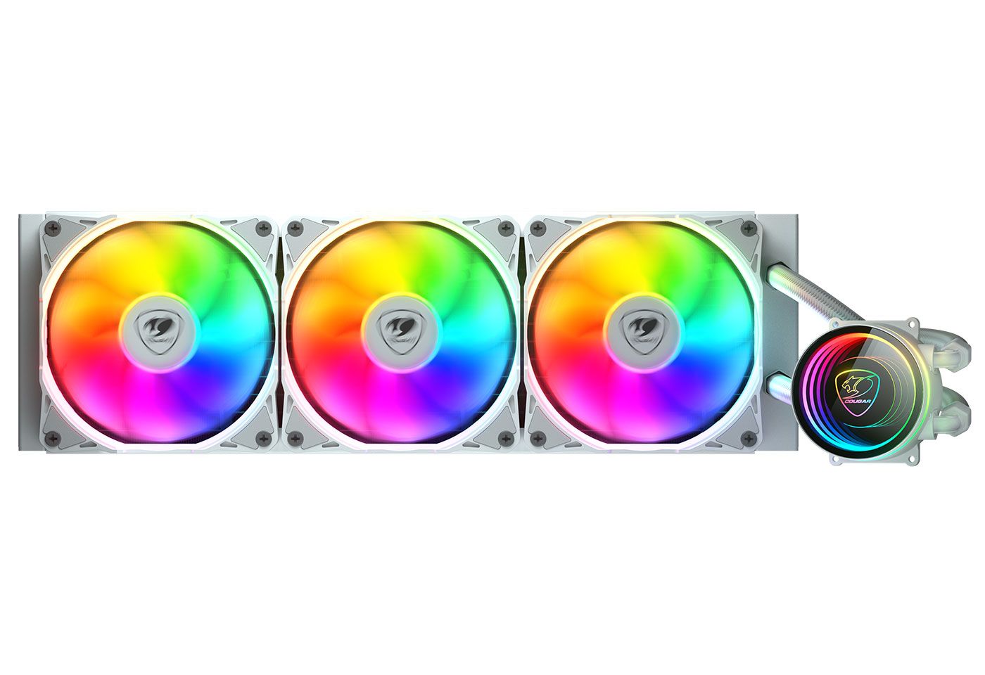 Cougar CGR-PSDELRGB-W-360 Poseidon Elite 360 3x12cm ARGB Fanlı AMD-INTEL Beyaz Sıvı Soğutam Sistemi