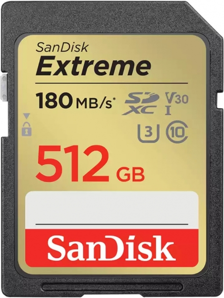 Sandisk SDSDXVV-512G-GNCIN 512 GB 180-30Mb/s SDXC Extreme Pro UHS I SD Hafıza Kartı