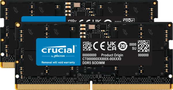 Crucial NTB 64GB (2x32GB) 5600MHz DDR5 CT2K32G56C46S5