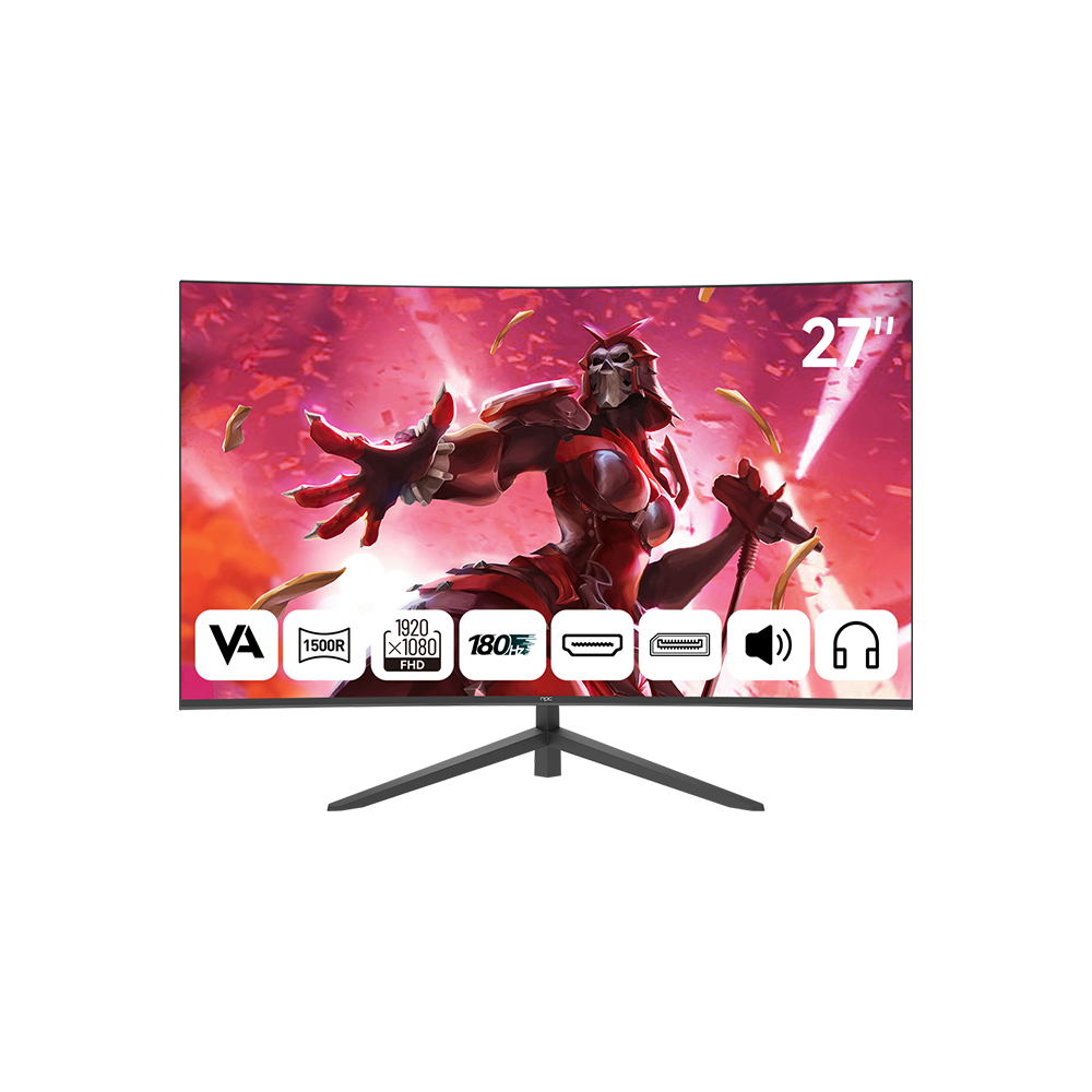 Npc MD270K-V 27 inch 1920x1080 1ms 180HZ Multimedia HDMI DP Curved Monitör