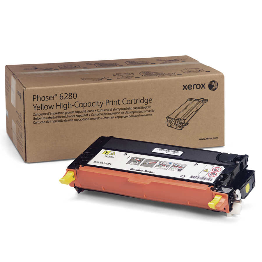 Xerox 106R01402 Phaser 6280 5.900 Sayfalık Yüksek Kapasiteli Sarı Orijinal Laser Toner