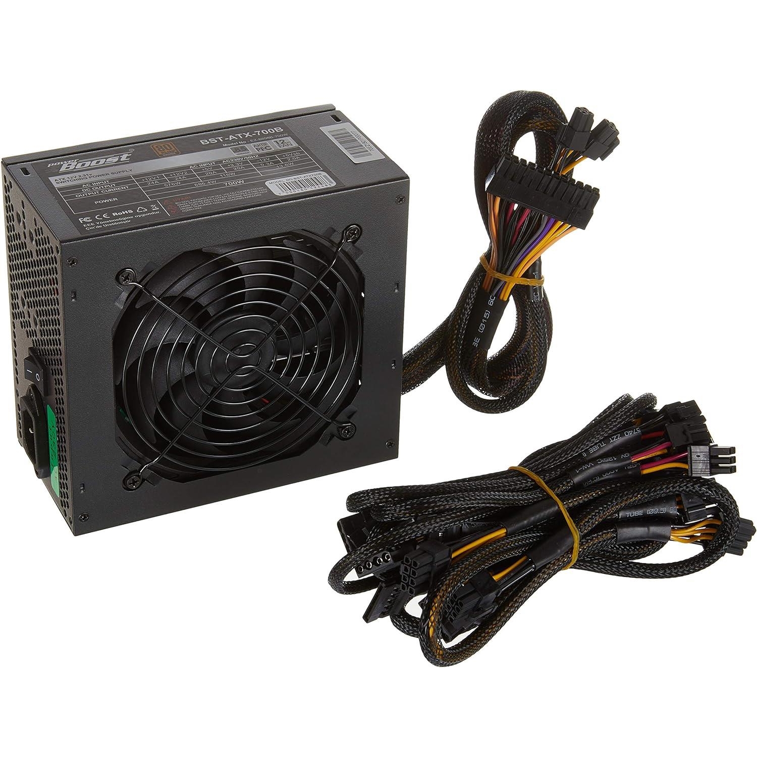 PowerBoost BST-ATX700BEU 700W 80 Plus Bronze 12cm Fanlı Yarı Modüler Brio Power Supply