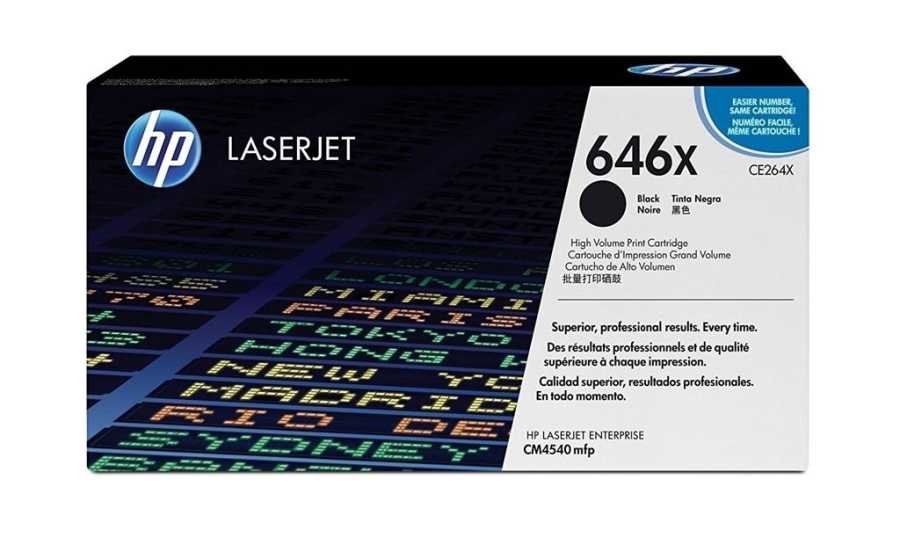 Hp CE264X 646X 17.000 Sayfalık Yüksek Kapasiteli Siyah Orjinal Laser Toner