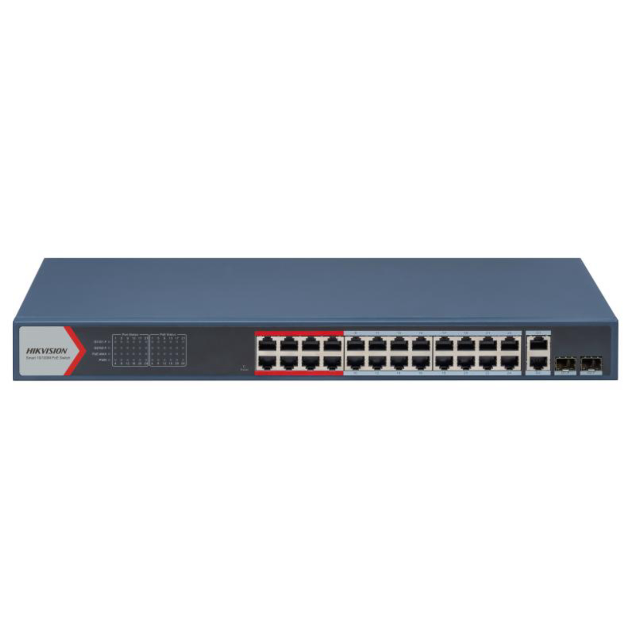 Hikvision DS-3E1326P-EI-B 24 Port Gigabit PoE 2 Port SFP 370W Yönetilenilir PoE Switch
