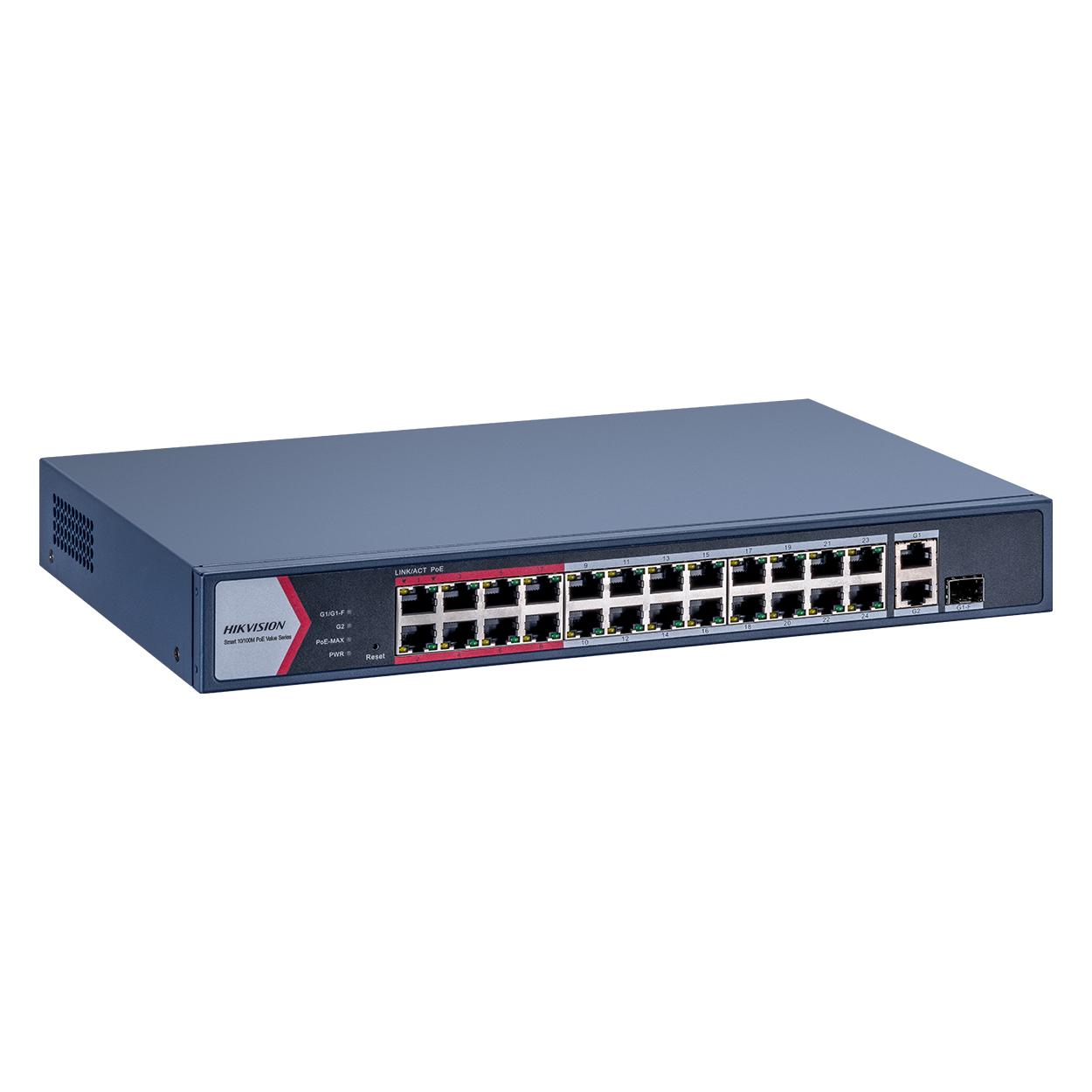 Hikvision DS-3E1326P-EI/M 24 Port Gigabit PoE 2 Port Uplink 1 Port SFP 230W Yönetilenilir PoE Switch