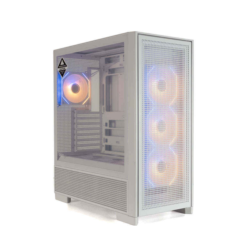 Aigo AIRNOVA 850W 80 Plus Bronze 7x12cm ARGB Fanlı Beyaz Mid Tower Oyunuc Kasası