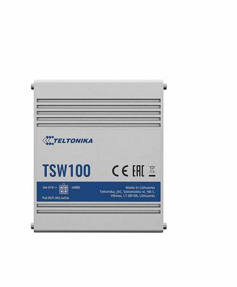 Teltonika TE-TSW100 5 Port Gigabit 4 PoE 1 Uplink Poe Switch