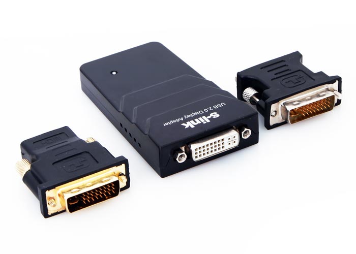 S-Link SL-UD443 USB to DVI VGA HDMI Dönüştürücü Adaptör