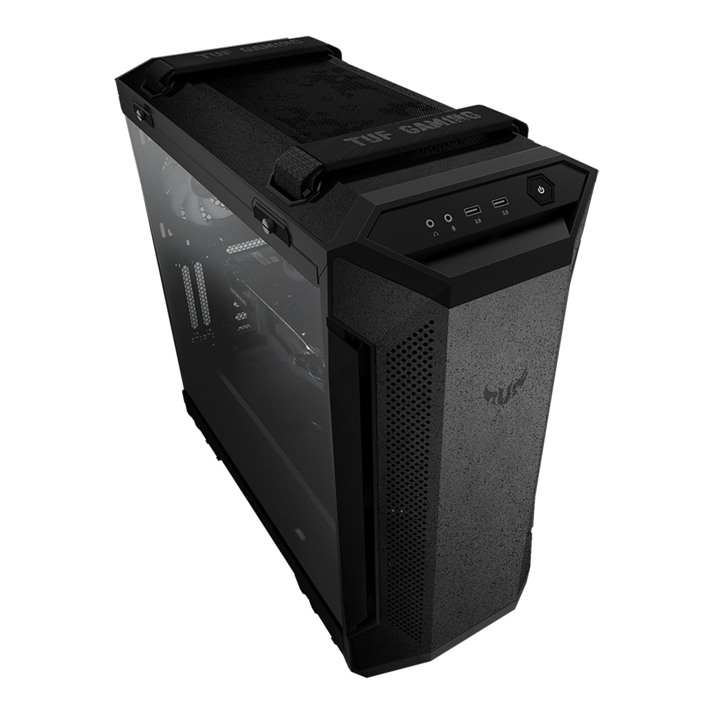 Asus GT501 TUF GAMING CASE/GRY/WITH HANDLE PSU Ytok 3x12cm Fanlı Siyah ATX Kasa