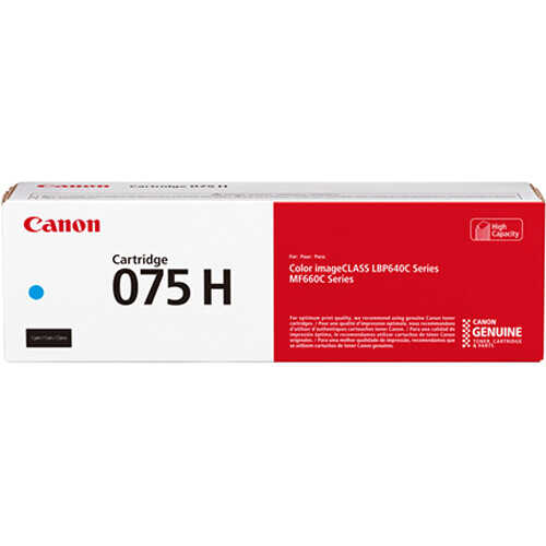 Canon 6362C002 CRG-075H C 2.500 Sayfalık Yüksek Kapasiteli Kırmızı Orijinal Lazer Toner