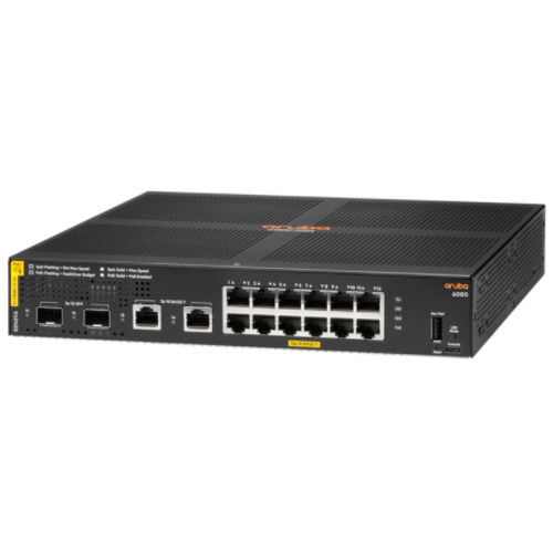 Hp R8N89A Aruba 6000 12 Port Gigabit CL4 2 Port SFP 170W PoE Switch