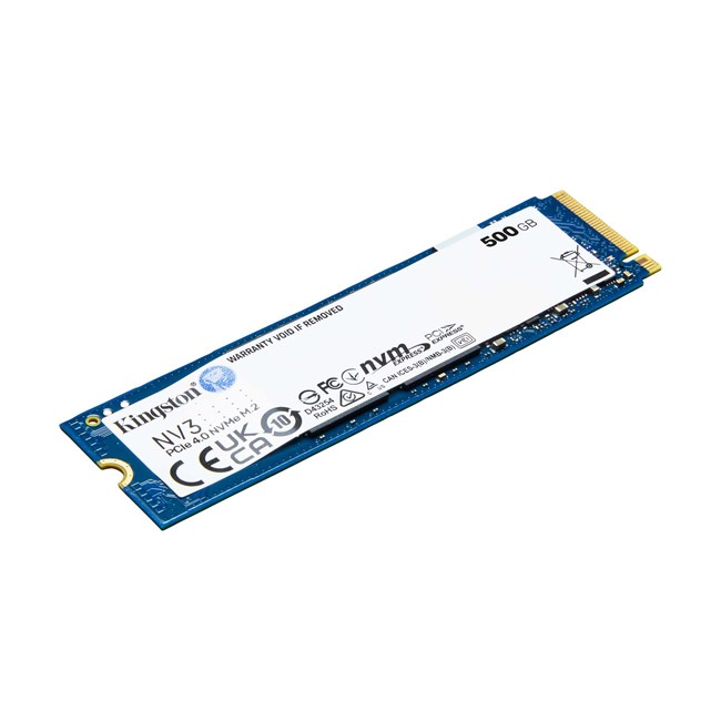 Kingston SNV3S/500G NV3 500 GB 6000-2200Mb/s Gen4x4 PCIe NVMe 22x80 SSD Harddisk