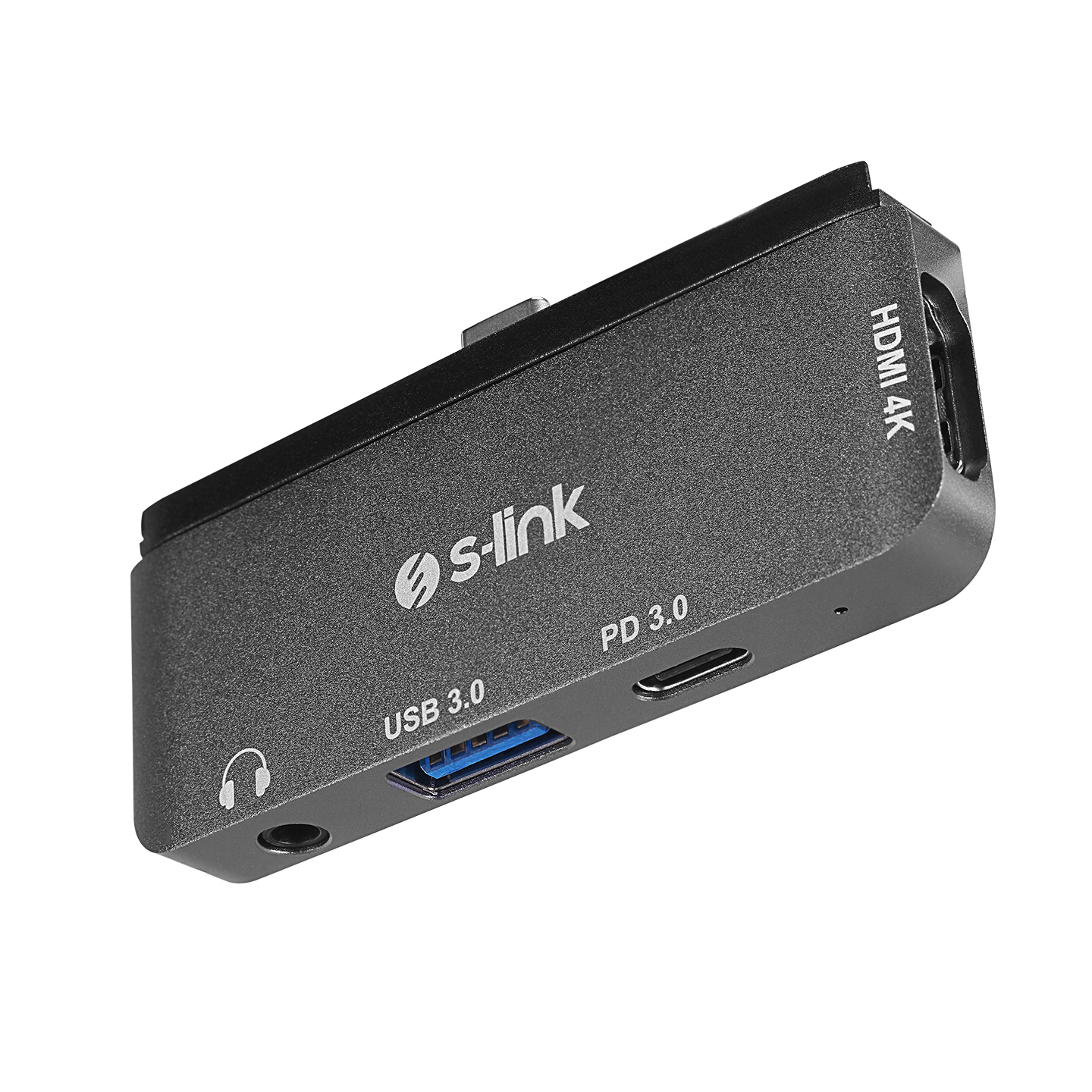 S-Link SWV-USBC035 USB Type C to HDMI USB 3.0 PD 3x5 mm Jack Aux Usb Ekran Adaptörü