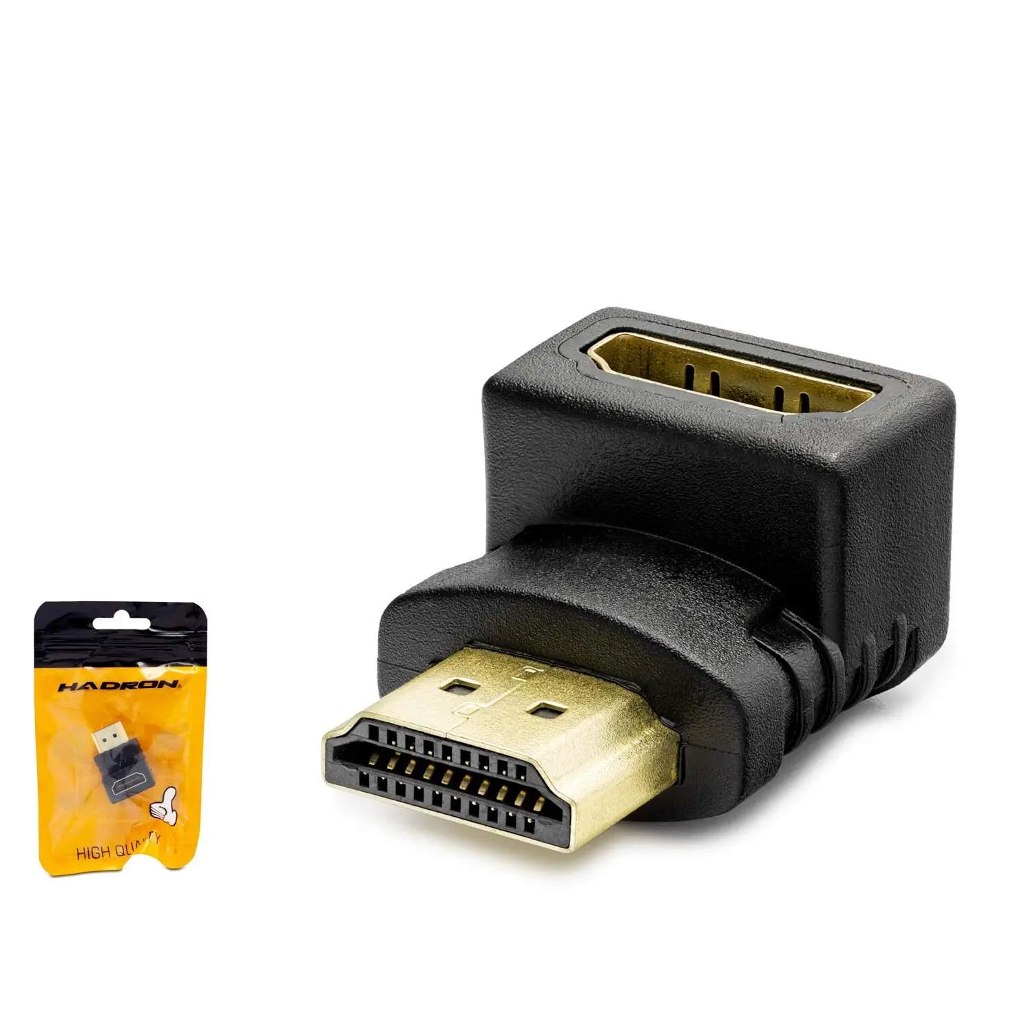 Hadron HDX1258 HDMI to HDMI Dişi-Erkek L Tipi Adaptör
