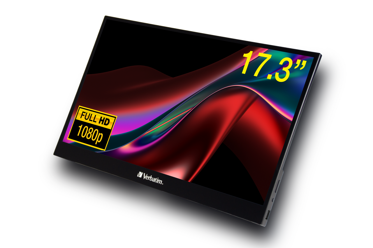 Verbatim 49593 PMT-17 17.3 inch 1920x1080 6ms 100HZ HDMI USB Type C Dokunmatik Monitör