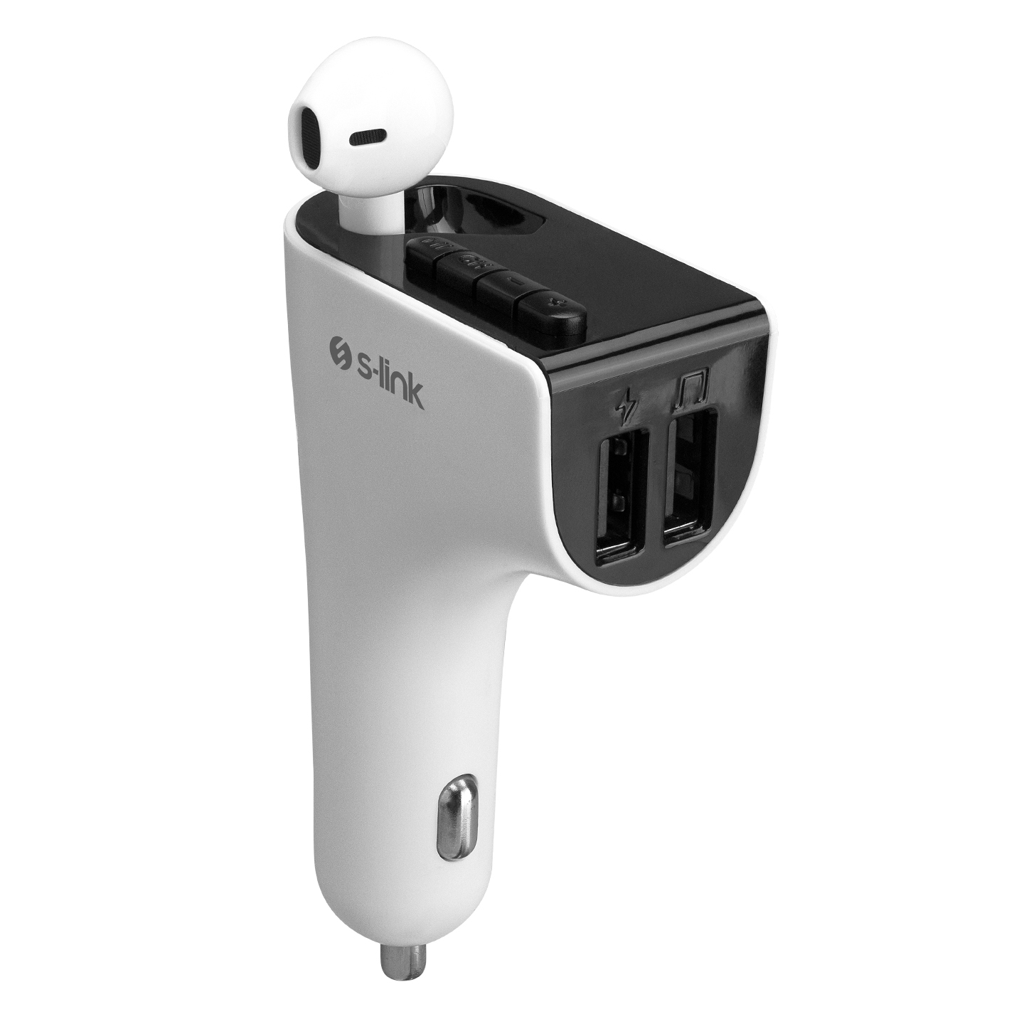 S-Link SL-BT245 5V 3.1A 5V 1A Bluetooth Kulaklık ve TF Usb Fm Transmitter