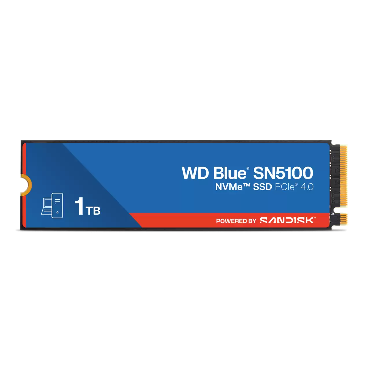 Western Digital WDS100T5B0E 1 TB SN5100 7100-6700MB/s PCIE NVME M2 Gen4 22x80 SSD Harddisk