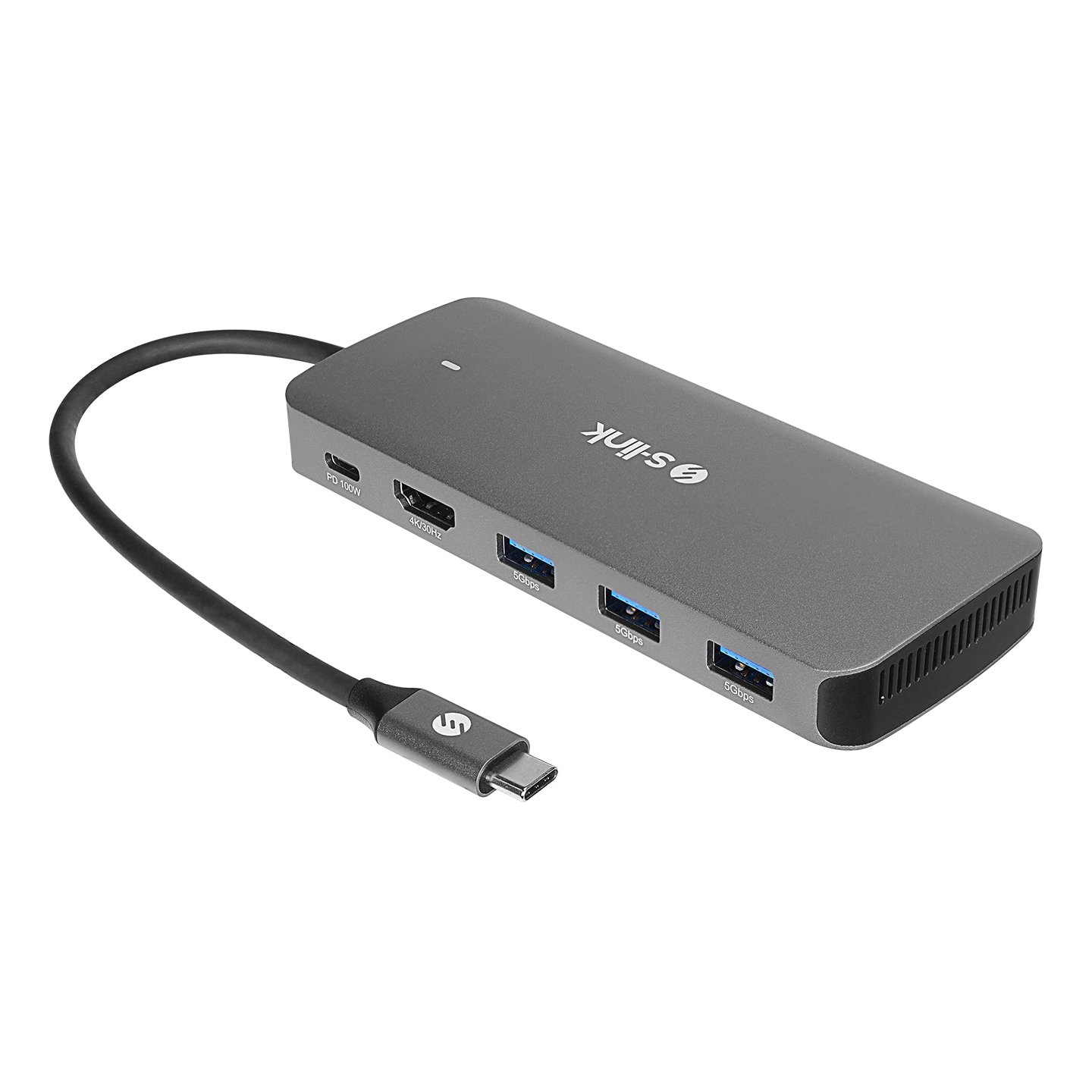S-Link SWV-USBC036 USB Type C to HDMI M2 SSD Yuvalı Usb 3.0 PD 6 in 1 Dock Station