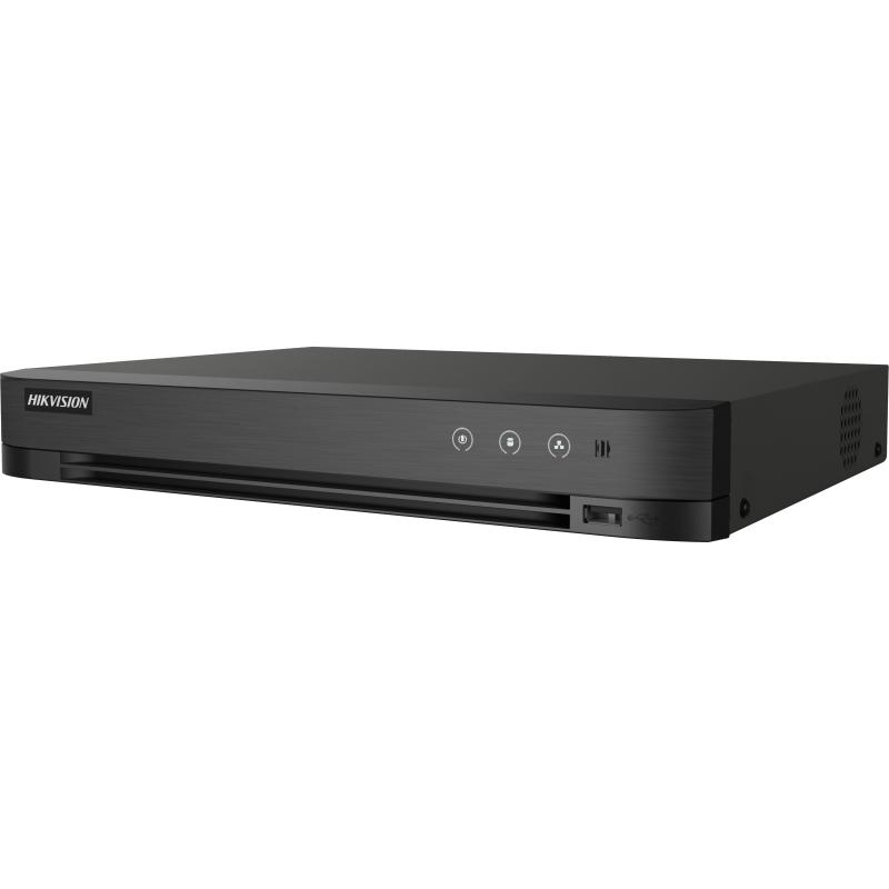 Hikvision IDS-7204HQHI-M1/XT 4 Kanal 5MP H265 VGA HDMI 1 HDD 10 TB HDD Destekli DVR Kayıt Cihazı