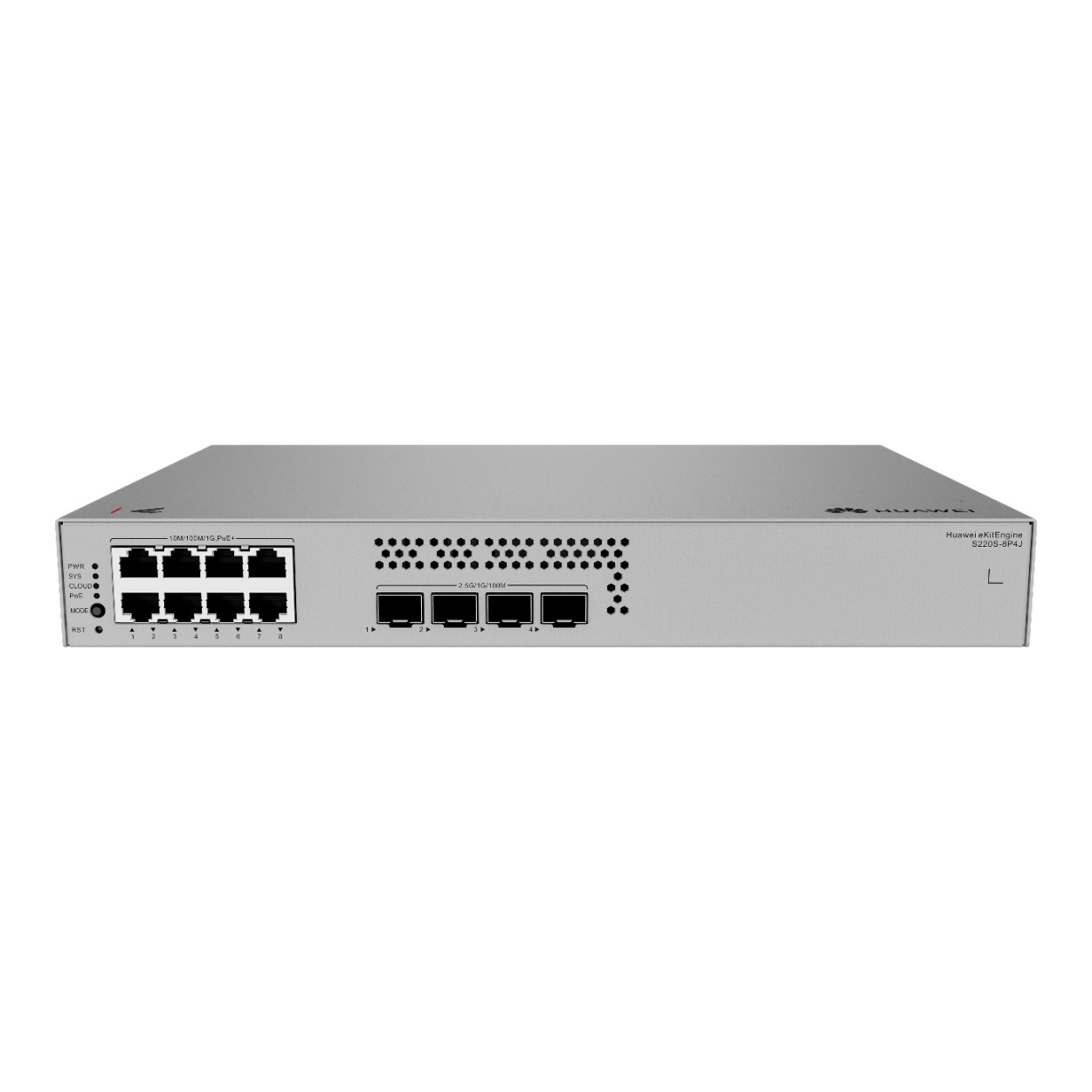 Huawei S220S-8P4J 8 Port Gigabit Poe 4 Port 2.5Gbirt SFB 128W Yönetilebilir Poe+ Switch