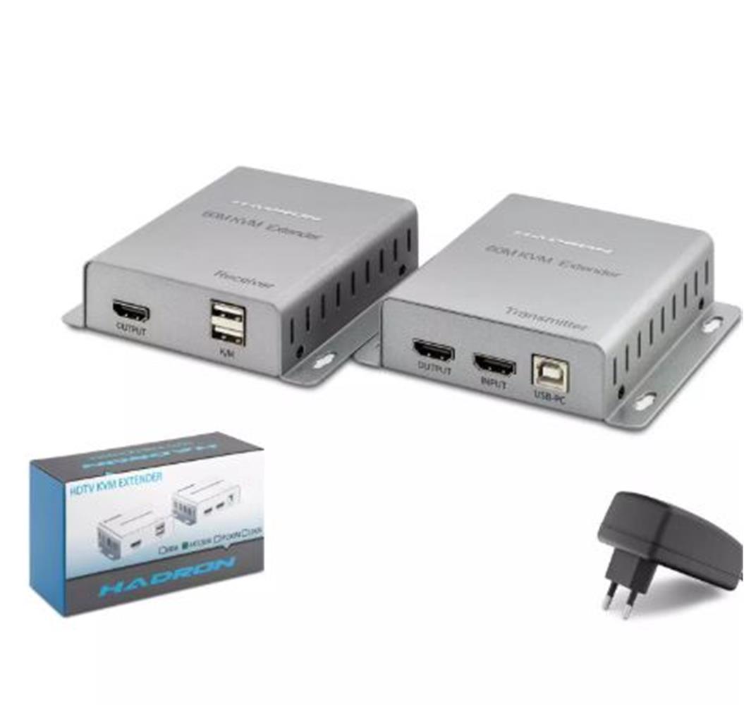 Hadron HDX1355 60 Mt HDMı to RJ45 1080P Extender HDMI Mesafe Uzatıcı