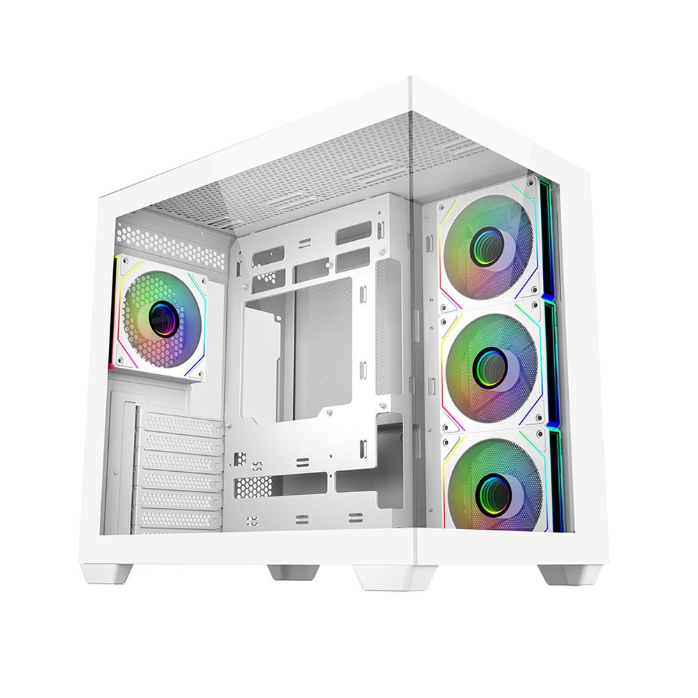 Cooler Master E681-WHNN85- S00 850W 80 Gold Gen5 Master Elite 681 TG 3x12cm ARGB Fanlı Beyaz Bilgisayar Kasası