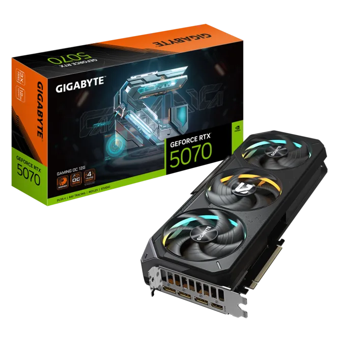 Gigabyte GV-N5070GAMING-OC-12GD 12 GB GDDR7 GeForce RTX5070 Gaming OC 192Bit NVIDIA Ekran Kartı