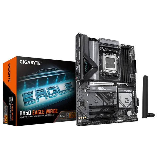 Gigabyte B850 EAGLE WIFI6E Sc-AM5 DDR5 M2 Wifi6E ATX AMD Anakart