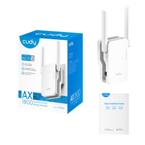 Cudy RE1800 1 Port Gigabit AX1800 Dual Band Wi-Fi 6 2 Antenli Menzil Genişleitici