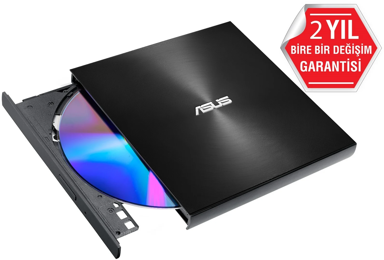 Asus ZENDRİVE-U9M SDRW-08U9M-U Usb 2.0 Type C İnce M-Disc Destekli Siyah Harici DVD Yazıcı