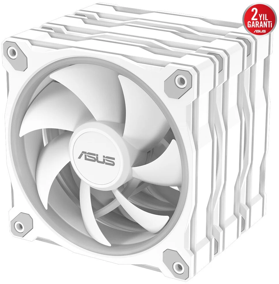 Asus PRIME MR120 3x12cm ARGB Fanlı 3in1 Beyaz Kasa Fanı