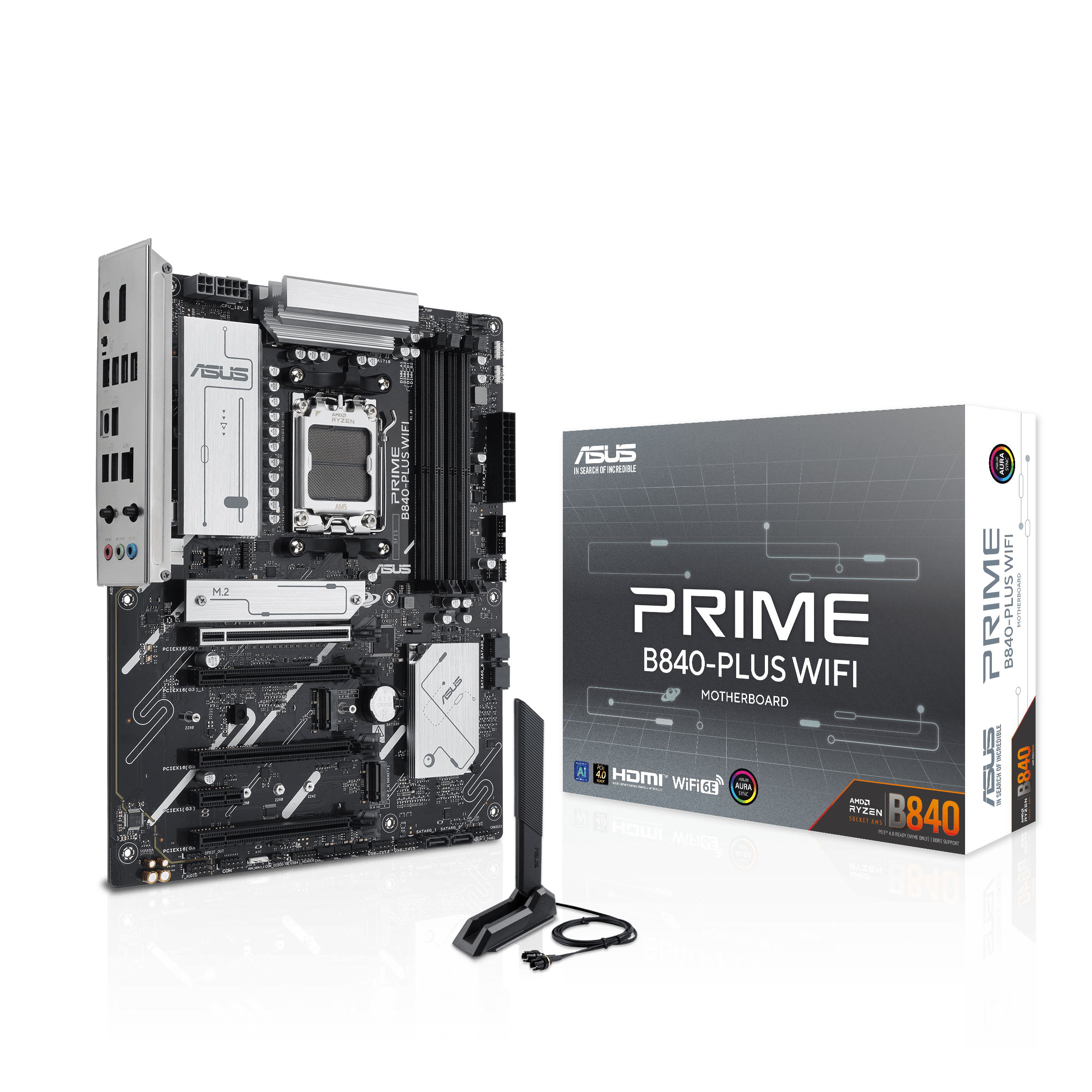 Asus PPRIME B840-PLUS WIFI Sc-Am5 B840 3xM2 Wifi6E 2.5Gbit ATX AMD Anakart