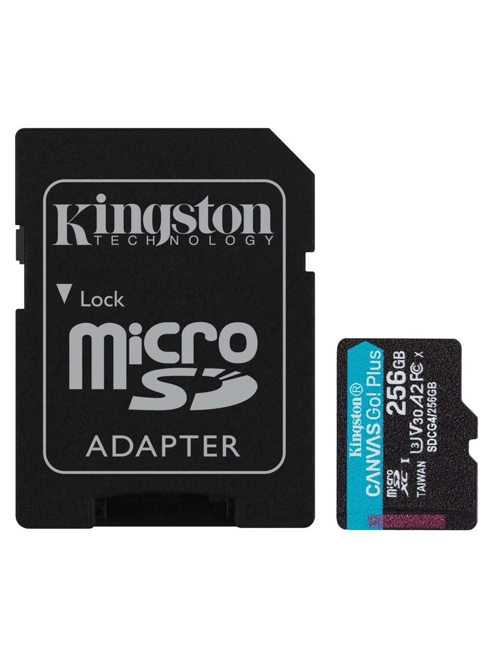 Kingston SDCG4/256GB 256 GB Canvas Go Plus GEn4 200Mb/s  A2 U3 V30 microSD Kart