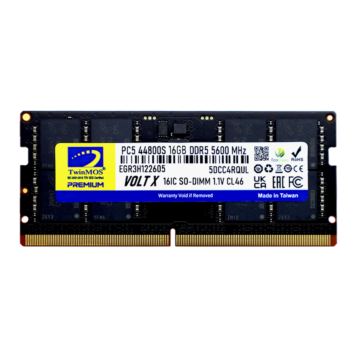 Twinmos TMD516GB5600S46 16 GB DDR5 5600Mhz CL46 Notebook Bellek