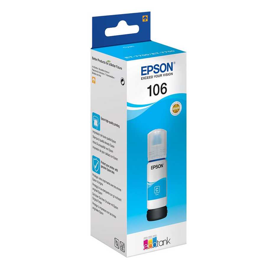 Epson C13T00R240 106 70ml 8.000 Sayfalık Mavi Orijinal Mürekkep