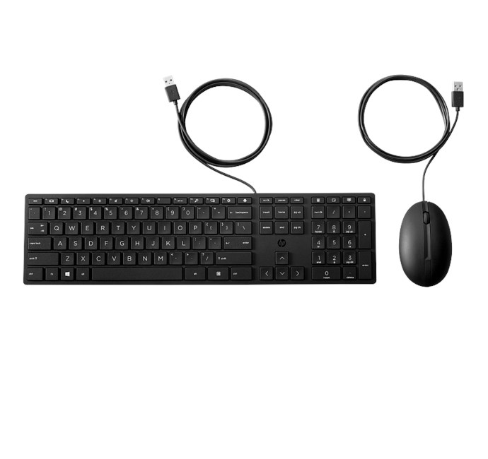 Hp 9SR36UT 320MK USB Q TR Siyah Kablolu Klavye Mouse Set