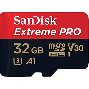 Sandisk SDSQXCG-032G-GN6MA 32 GB Extreme Pro 100 Mb/s Class 10 microSD Hafýza Kartý