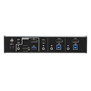 Aten CS1953 3 Port USB Type C Display Port Hybrid KVMP Switch
